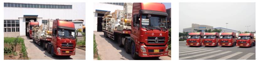 免燒空心磚機、空心砌塊磚機設備發貨現場 免燒空心磚機、空心砌塊磚機設備發貨現場