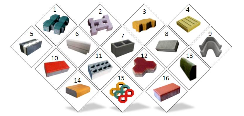 水泥磚磚型圖片 水泥磚磚型圖片