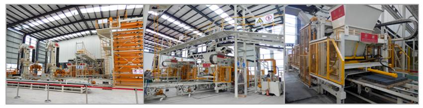 水泥砌塊磚機生產線圖片 水泥砌塊磚機生產線圖片