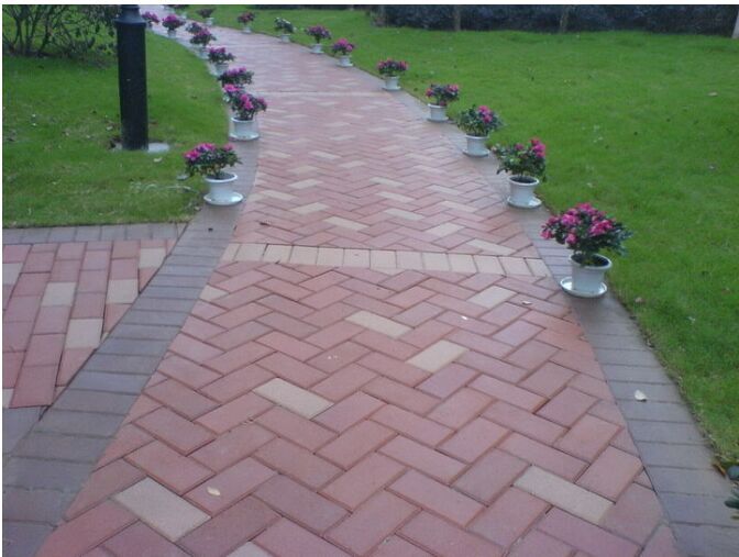 透水磚鋪設場景