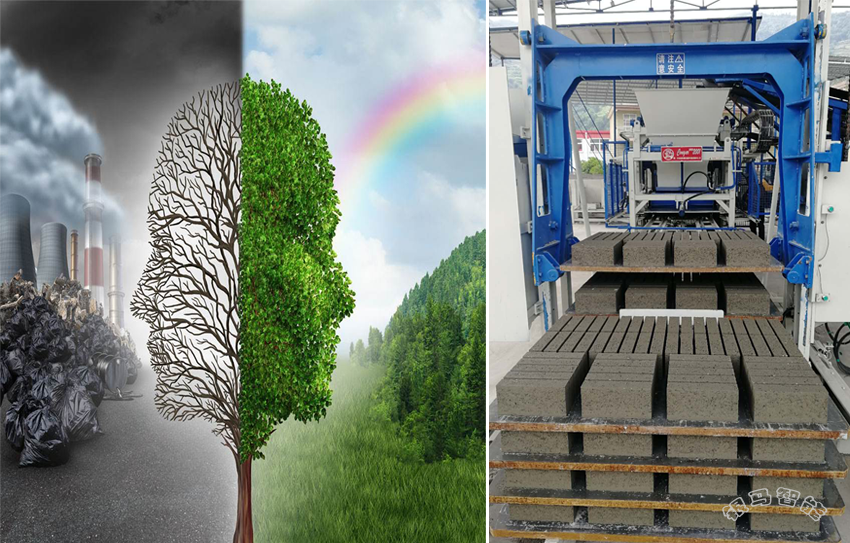 建筑垃圾制磚機:各類生態環保簡述