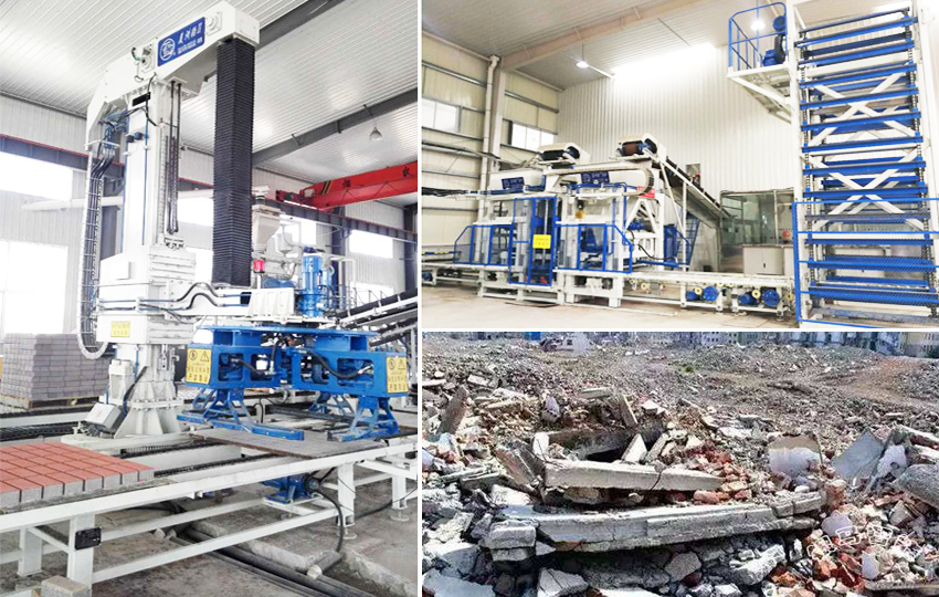 全自動建筑垃圾制磚機:陜西固廢資源的綠色循環處理